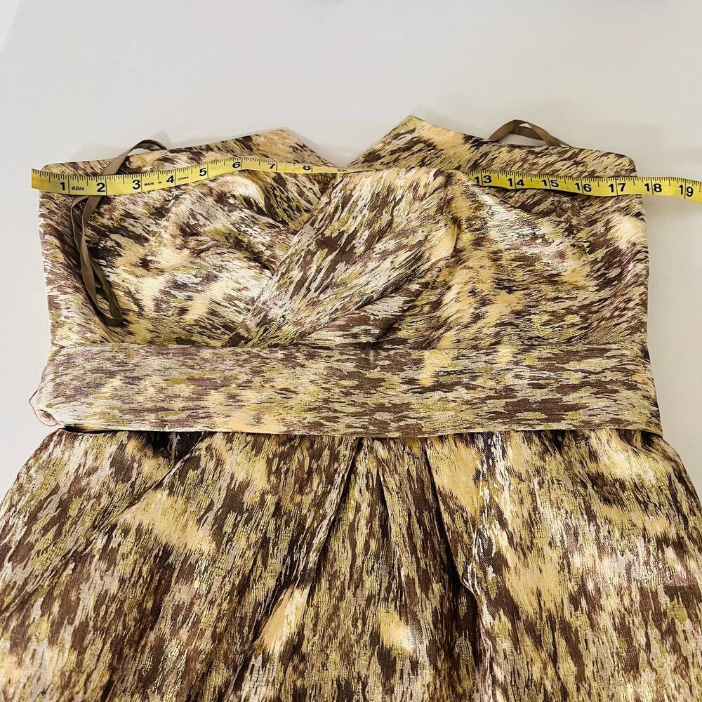 Gianni Bini Gold A-line Sweetheart Dress - Picture 6 of 8